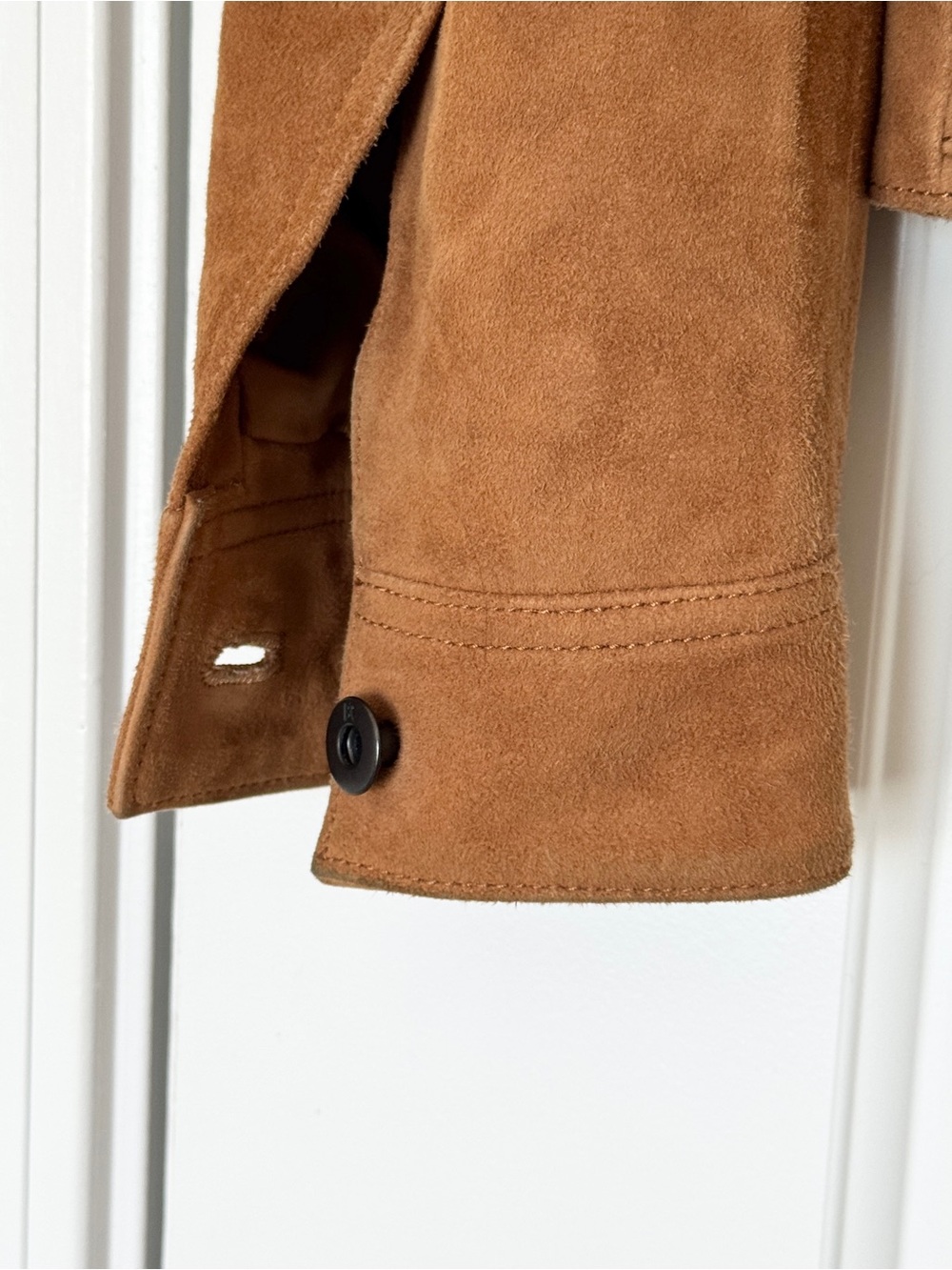 Modern Fit Goat Suede Jacket Genuine Leather - Picture 7 of 11